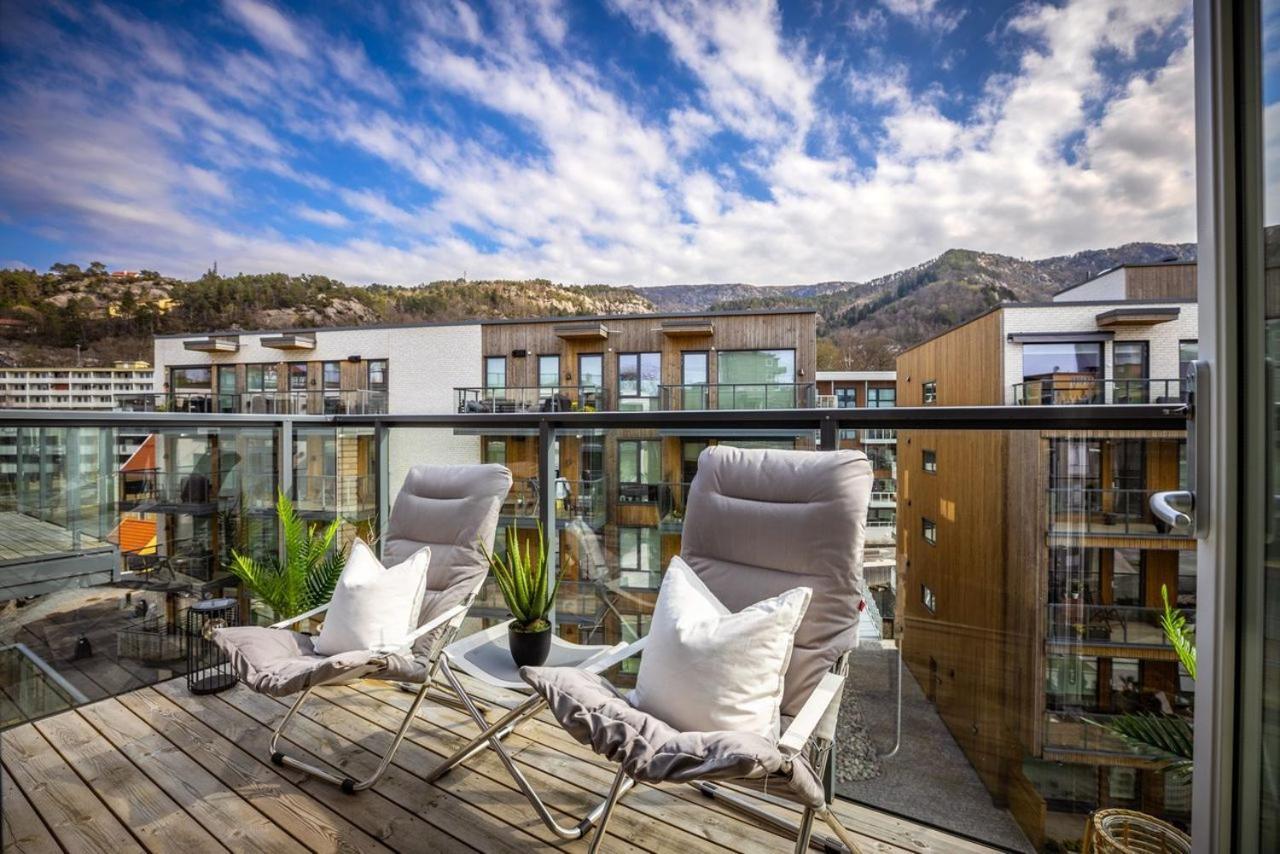 New Penthouse Apartment With Sea View In Bergen Centrum Exterior foto